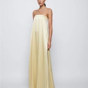 ANTONIO MELANI Cream Satin Dress